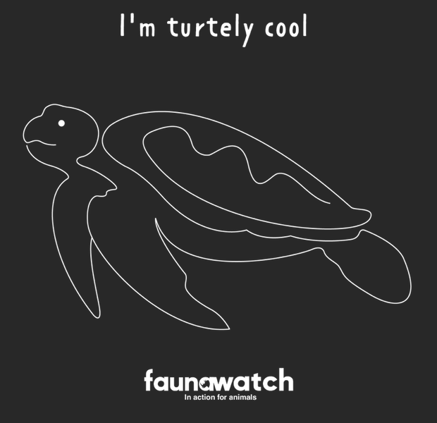 Faunawatch t-shirt zwart